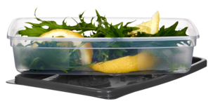 Frysebeger i plast med lokk