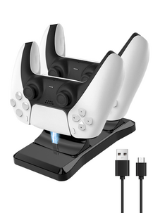Exibel dobbel ladestasjon for trådløse DualSense-kontrollere
