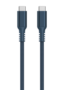 Stoffkledd USB C kabel 3m USB-C til USB-C Clas Ohlson
