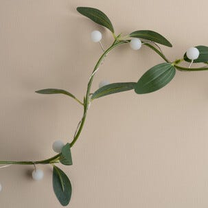 Batteridriven ljusslinga girlang blad och bär 2 m inomhus