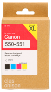 Clas Ohlson blekkpatron multipack XL til Canon PGI-550 / CLI-551