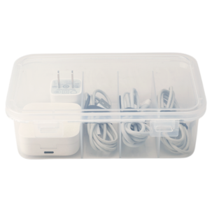 Kabelförvaringsbox i plast med lock