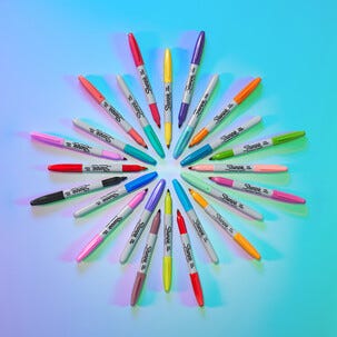 Sharpie Glam Pop Tussit, useita värejä, 24 kpl