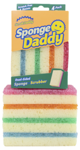 Scrub Daddy rengjøringssvamp, 4-pakning