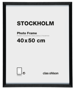 Valokuvakehys Stockholm, musta