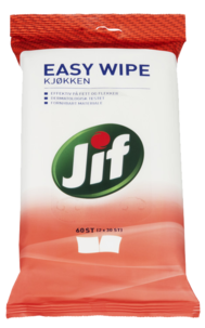 Jif Easy Wipe kjøkken engangskluter, 2 x 30-pakning