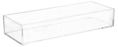 Stabelbar boks i gjennomsiktig plast