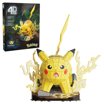 4D Build Pokémon Pikachu 3D-puslespill 201 biter, fra 12 år