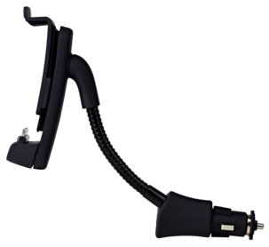 Bilhållare med laddning för iPhone/iPod