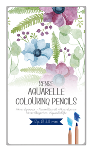 Akvarellpennor Sense 12-pack