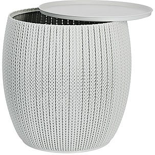 Bord med två puffar, Keter Knit Collection