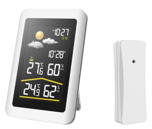 Väderstation med färgskärm