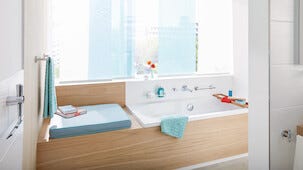 Tesa Draad forkrommet baderomsnal med selvklebende holder