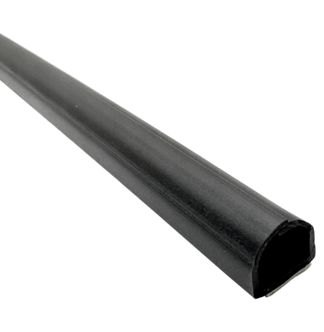 Selvklebende kabelkanal, svart, 1 meter