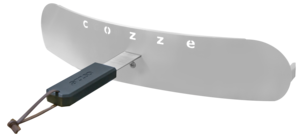 Cozze 17 tum pizzaugn gasol, termometer, roterande sten