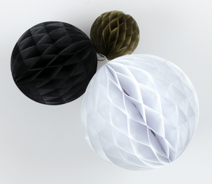 Pappersdekoration bollar