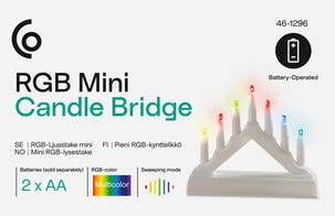 Batteridriven adventsljusstake bil RGB