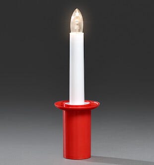 Paristokäyttöinen Lucia-kynttilä LED Konstsmide