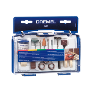 Dremel 687 Yleistarvikesarja, 54 osaa