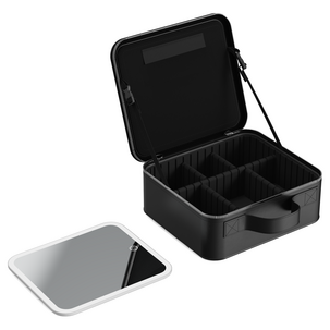 Meikkilaukku, LED-peili ja siirrettävä lokero