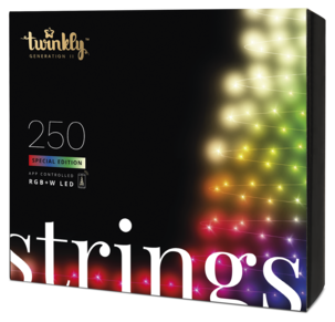 Twinkly Strings RGB+W LED 20 m Valoketju sisä-/ulkokäyttöön.