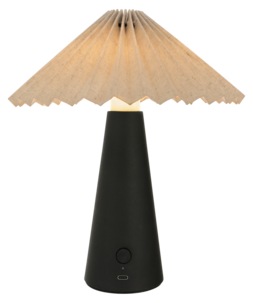 Dimbar bordlampe, bærbar og oppladbar