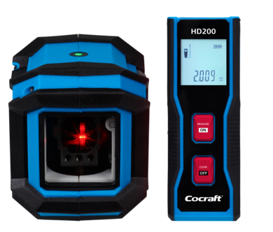 HL10-S krysslaser og HD200 avstandsmåler