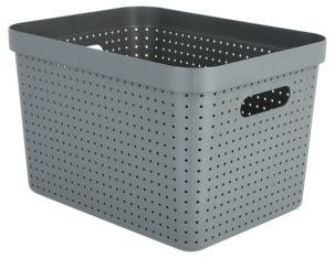 Oppbevaringskurv Neat, grå, resirkulert plast