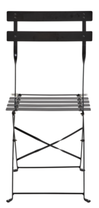 Hopfällbar stol, utemöbler metall