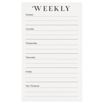 Ukeplanlegger blokk 52 ark 9,8 × 16 cm