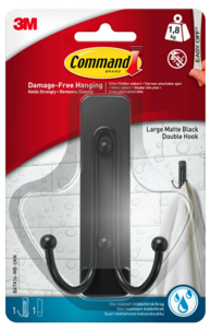 Command självhäftande krok, badrum dubbel, large, 1,8 kg