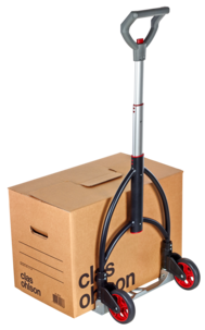 Hopfällbar transportkärra