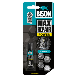Bison Max Repair Power Pikaliima, läpinäkyvä, 8 grammaa