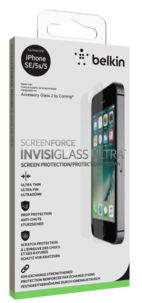 Näytönsuoja iPhone SE, Belkin ScreenForce InvisiGlass Ultra