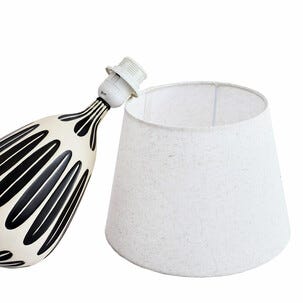 Greta bordlampe keramikk, håndmalt, 41,5 cm
