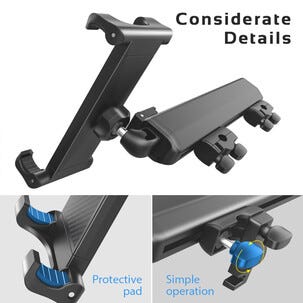 iPad- och mobilhållare bil baksäte, universell