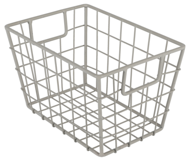 Trådkurv i beige metall