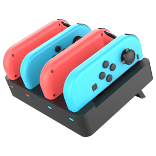 Exibel laddstation för 4 Joy-Con kontroller