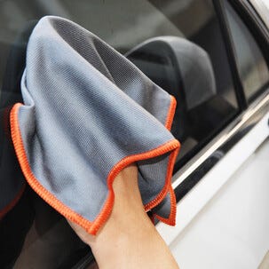 Bilvårdskit mikrofiber torkduk, putsduk, tvättvante, 6 delar