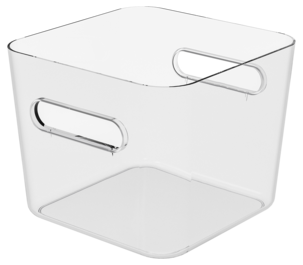 SmartStore Compact Square förvaringslåda plast, genomskinlig
