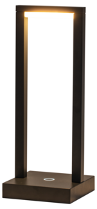 Northlight laddningsbar bordslampa USB, svart