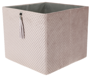 Förvaringslåda kvadrat, sammet