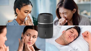 Philips HU4210/03 liten luftfukter med duft og app, 44 m2