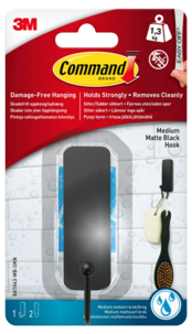 Command självhäftande krok, badrum enkel, medium, 1,3 kg