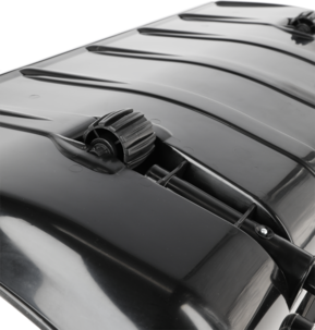 Stor snösläde i plast med metallskena, 80 cm