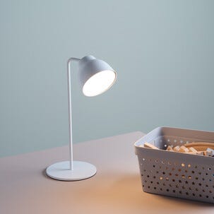 Northlight portabel lampa, uppladdningsbar USB-C, vit