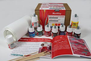 Pebeo Marmorointivärit paperille, kankaalle ja puulle, 10 väriä