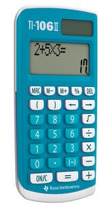 Texas Instruments TI-106 II Solar enkel miniräknare