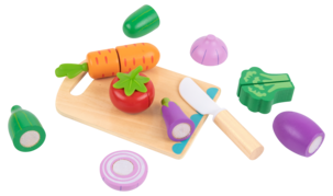 Grønnsaker i tre for barn, 16 deler, fra 3 år