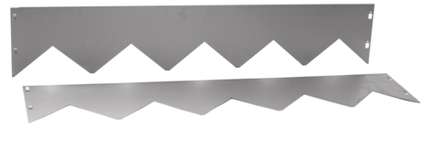 Ventura rabattkant metall 1 meter, 2 pack